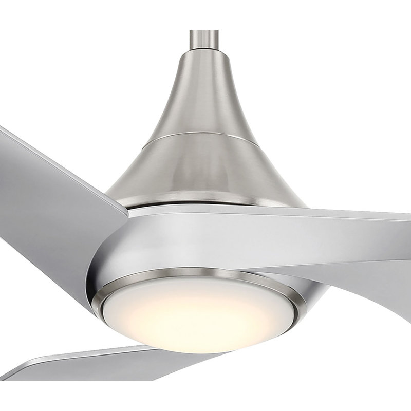 Switch 60" Led Smart Dual Mount Ceiling Fan, Silver, Brushed Nickel