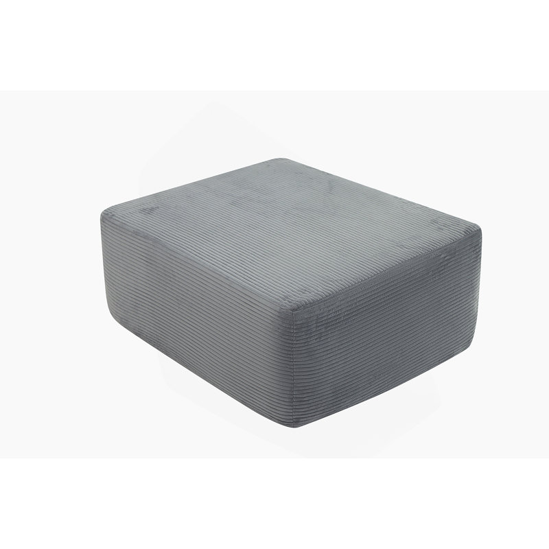 Repose-pieds moelleux, Gris