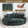 Oversized Bean Bag Sofa - Large Round Loveseat With Pillows