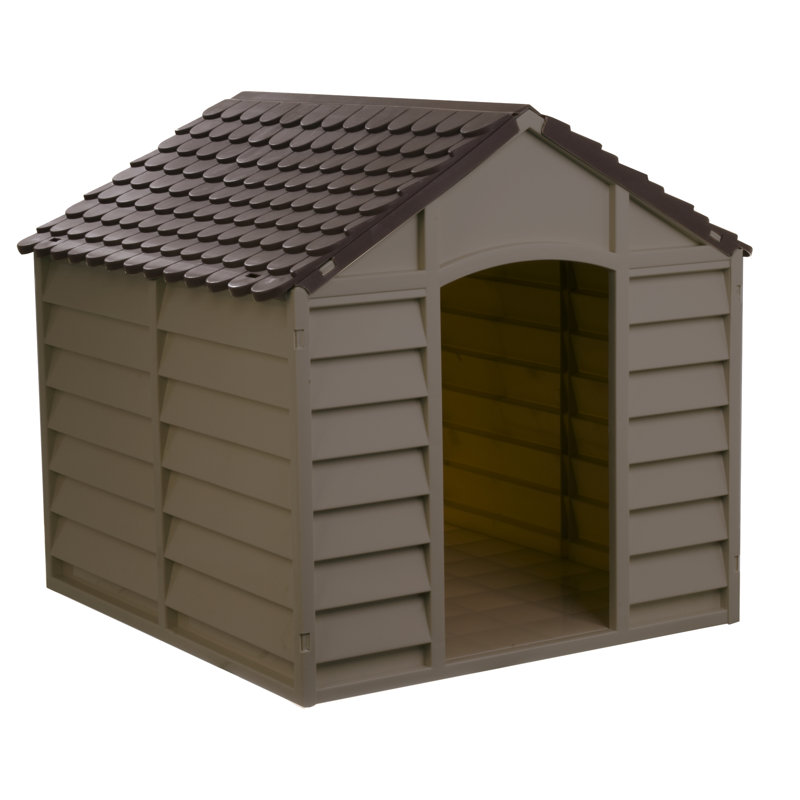 Niche pour chien Augie, H 32,3 po x l 33,1 po x P 33,8 po, Moka / brun