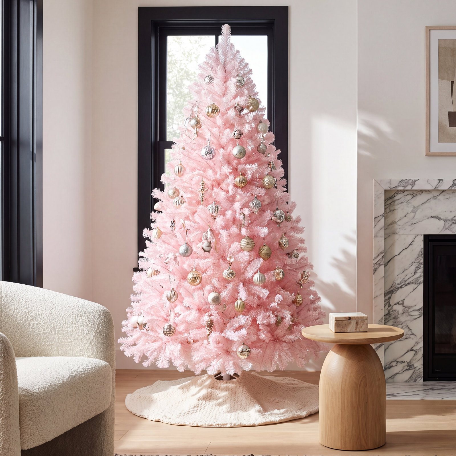 Pre-Lit Fir Christmas Tree, 7.5'