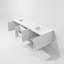Ensemble de meuble-lavabo double mural 72 "Geneva-705925684-790433020