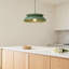 Luminaire suspendu de style Mid-Century avec abat-jour à 2 niveaux pour le salon de la grande salle à manger de style moderne campagnard