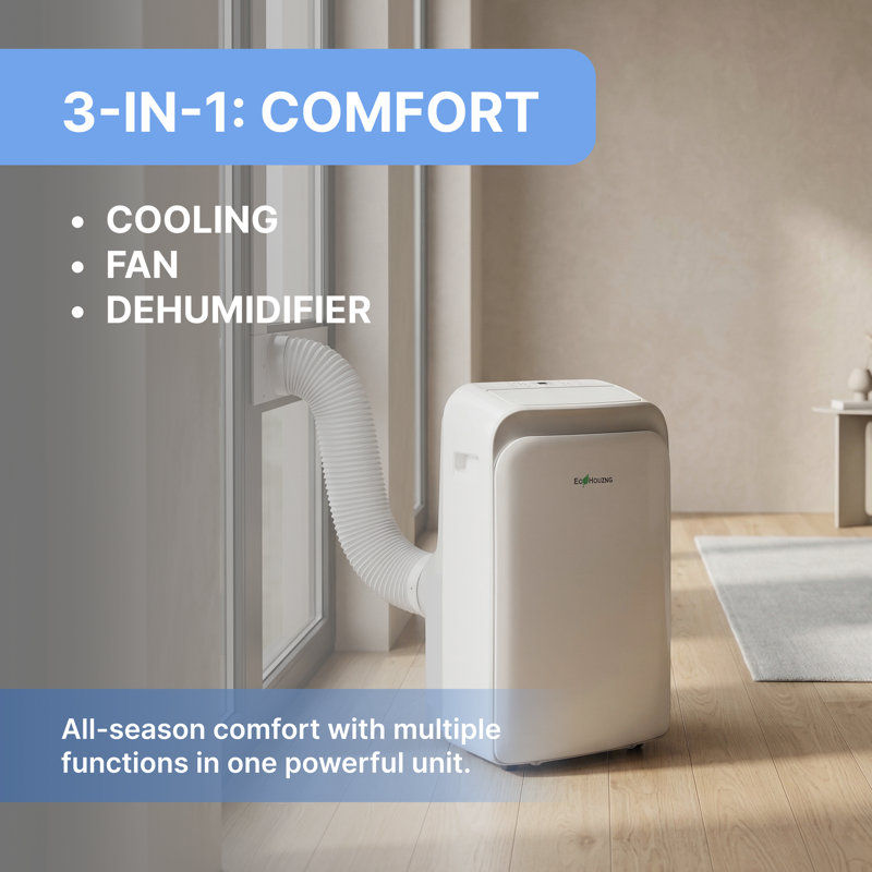 Homevision Technology 12000 BTU Portable Air Conditioner for 350 Square Feet with