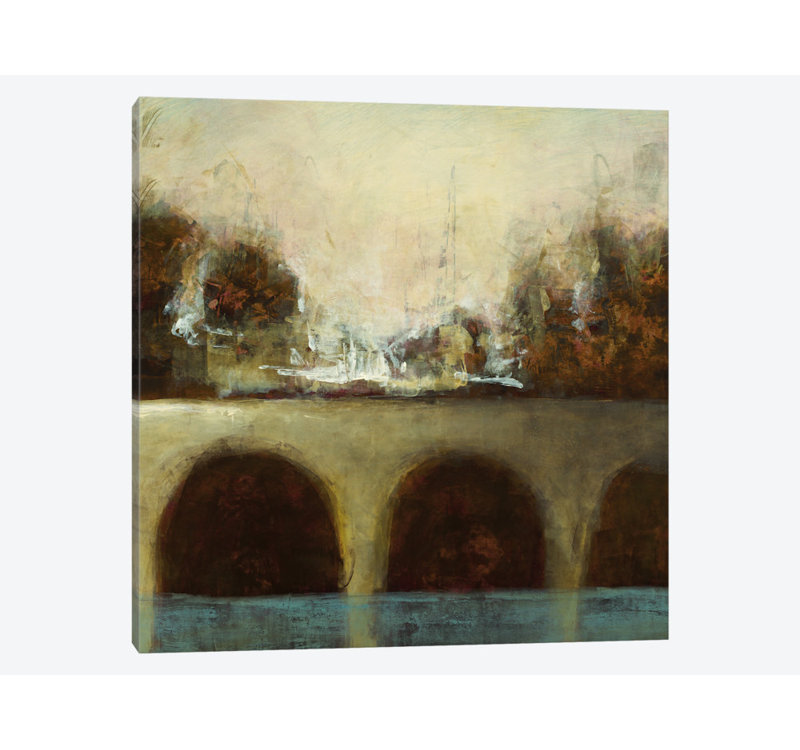 « brumey bridge ii », impression sur toile, H 12 po x l 12 po x P 1,5 po, Toile tendue, Pas de tapis