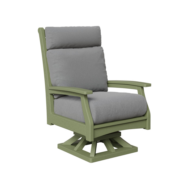 Chaise berçante pivotante à dossier haut Classic, Cast Sage, Sage