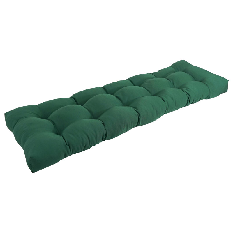 Outdoor 4.5'' Bench Seat Cushion, 51" W x 19" D, Forest Green