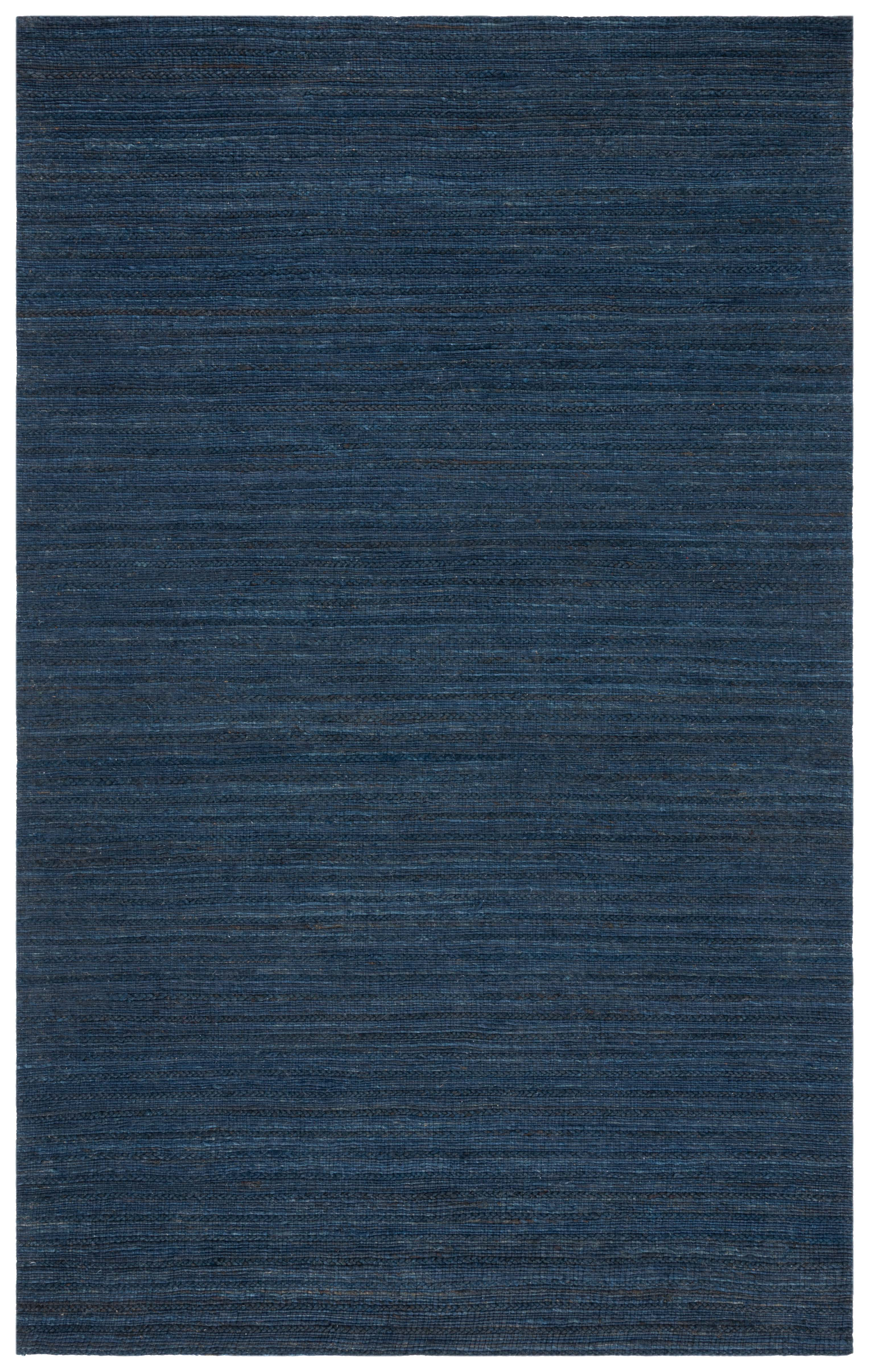 Solid Color Rug With Relief Pattern Ebern Designs Surig Hand Woven Hemp/Cotton Performance Solid Color Rug ...