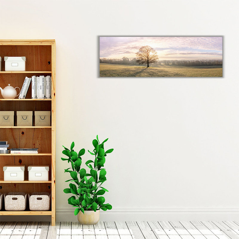 «Trees in Meadow II», reproduction d'art sur toile, H 10 po x l 30 po