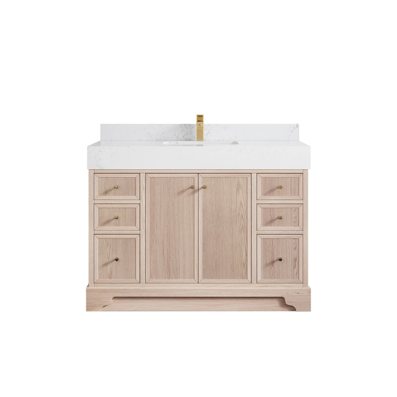 Ensemble de meuble-lavabo simple 48 po, Empira blanc