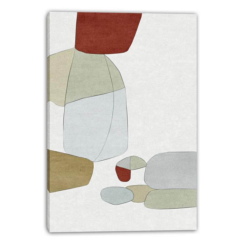 Art mural moderne sur toile tendue, H 16 po x l 12 po x P 1 po