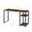 Rectangular Writing Desk With 2 Tier Shelf-1875554476