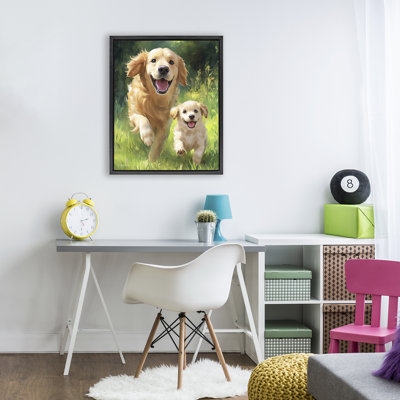 Father & Son Labrador Floating Frame, design by Momart