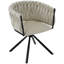 31cm H Tufted Velvet Upholstered Metal Armchair-1938997075-1914789562