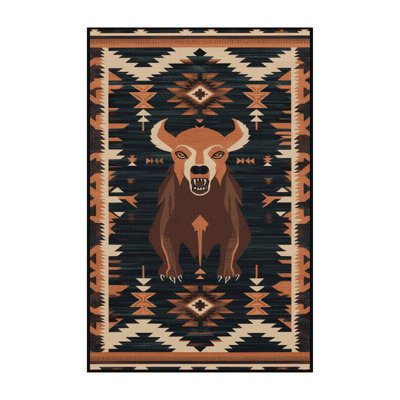  Tapis lavable Chupacabra Southwestern