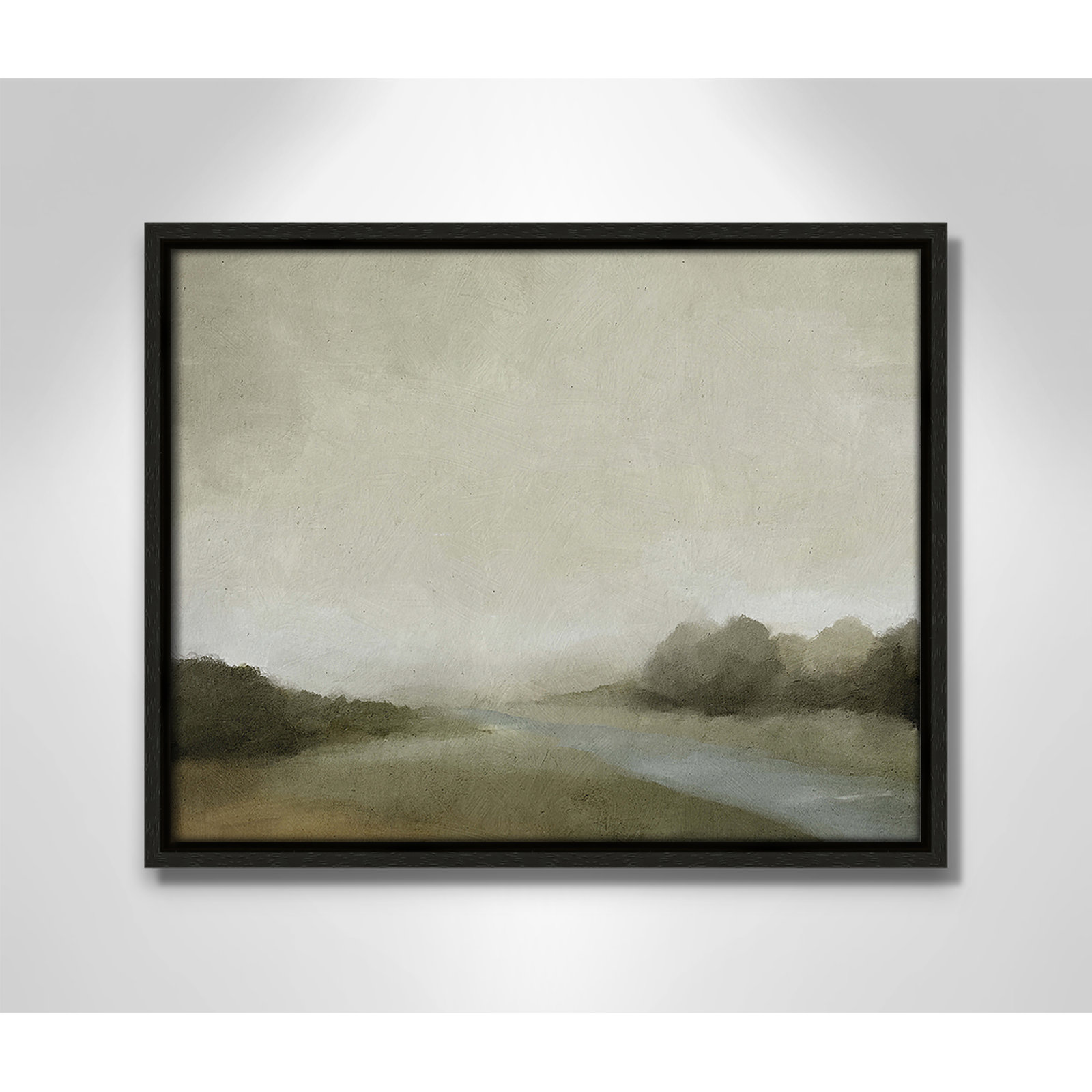 Vanora "Lovers Creek" Painting, 12.5" H x 15.5" W, Espresso