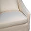 Laura Upholstered Performance Linen Slip Cover Occasional Chair In Oatmeal