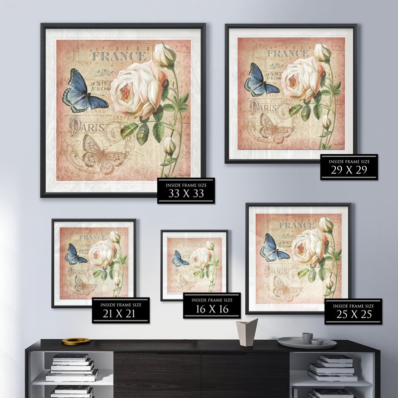 «Springtime in France II», reproduction encadrée, H 30,5 po x l 30,5 po x P 1,5 po
