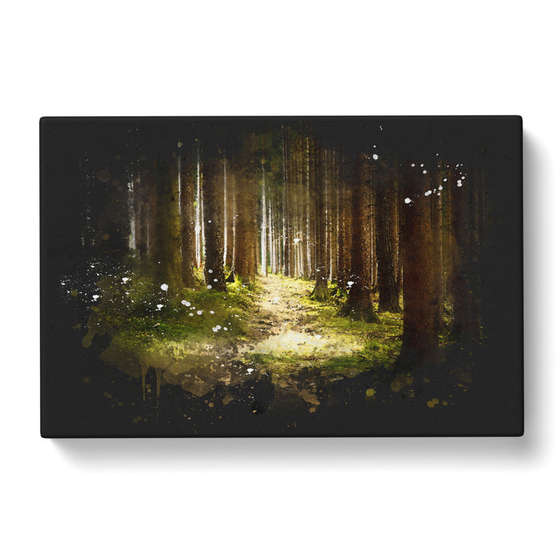 Green Forest Vol.6 - Wrapped Canvas Graphic Art, 40cm H x 60cm W x 3cm D