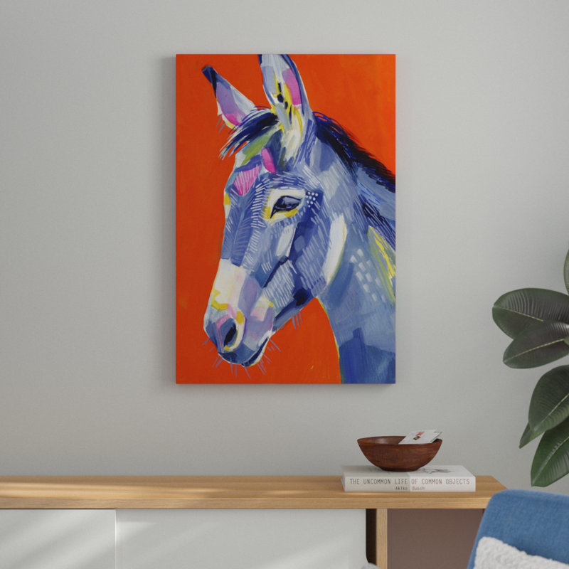 Animal Party I, reproduction d'art sur toile, H 36 po x l 24 po, Toile tendue