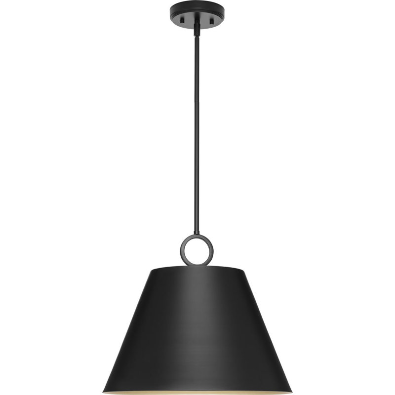 Nouveau luminaire suspendu Elda, Noir mat, H 15,25 po x l 17,87 po x P 17,87 po