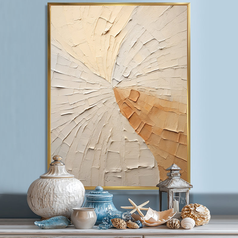 «Graceful Minimalisme», reproduction d'art sur toile, Gold Picture Framed, 40" H x 30" W