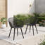 Ensemble de chaises de jardin à motif de losanges