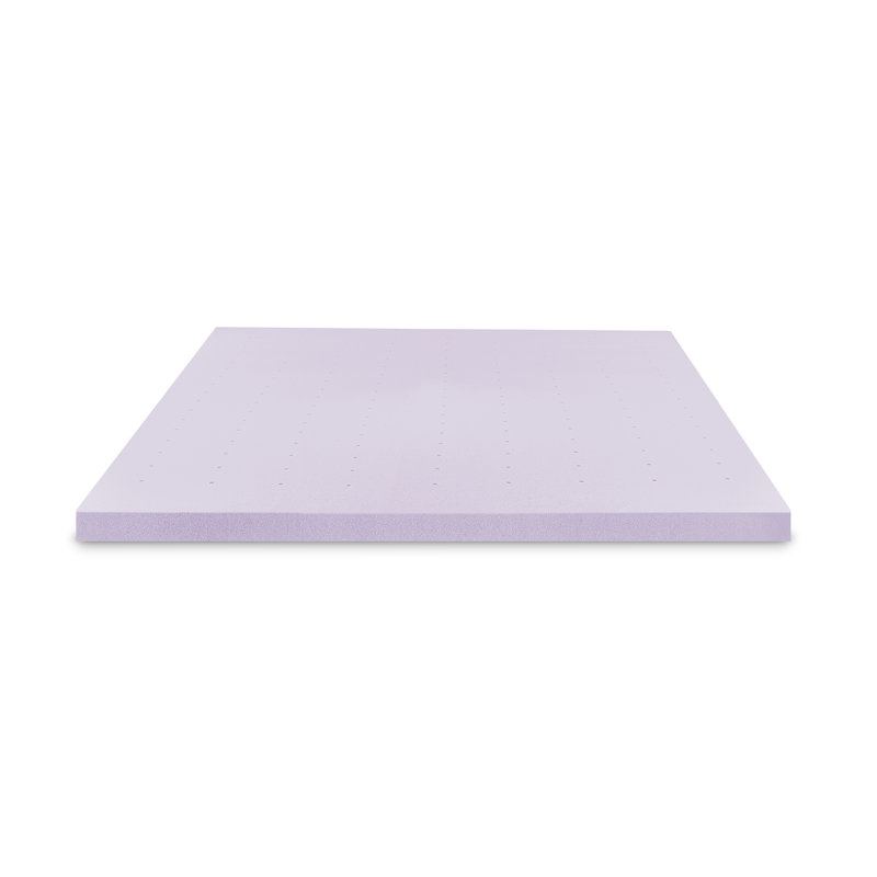 3" Lavender Infused Memory Foam Mattress Topper, Twin