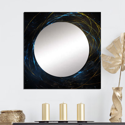 Nanie - Space Square Mirror Wall Decor For Bedroom