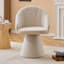Chaise d'appoint rembourrée en tonneau avec tissu chenille, fauteuil de salle à manger pivotant, fauteuil de coiffeuse confortable avec dossier incurvé pour la salle de maquillage -1476997438