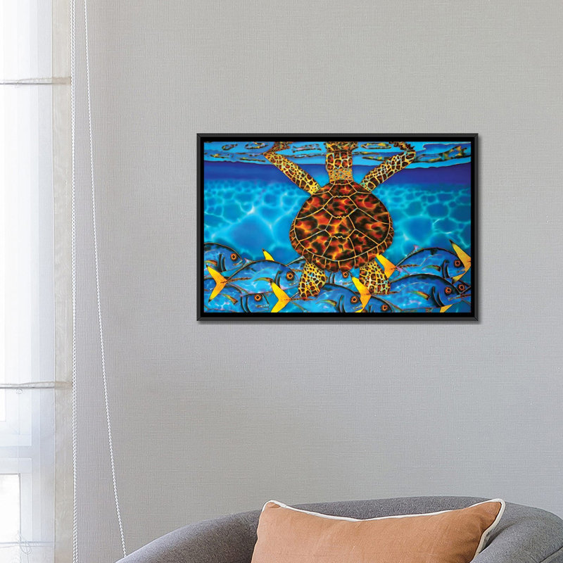 «Solitude» par Daniel Jean-Baptiste - reproduction d'art, Toile avec cadre noir, H 18 po x l 26 po x P 1,5 po, Aucun mat