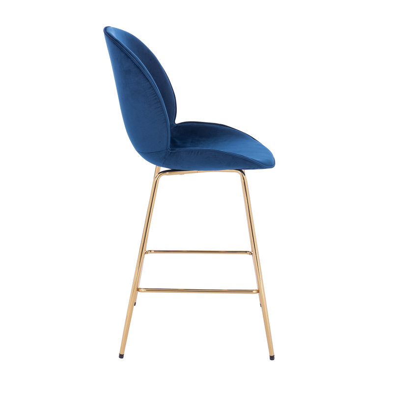 Tabouret Lotus, Bleu