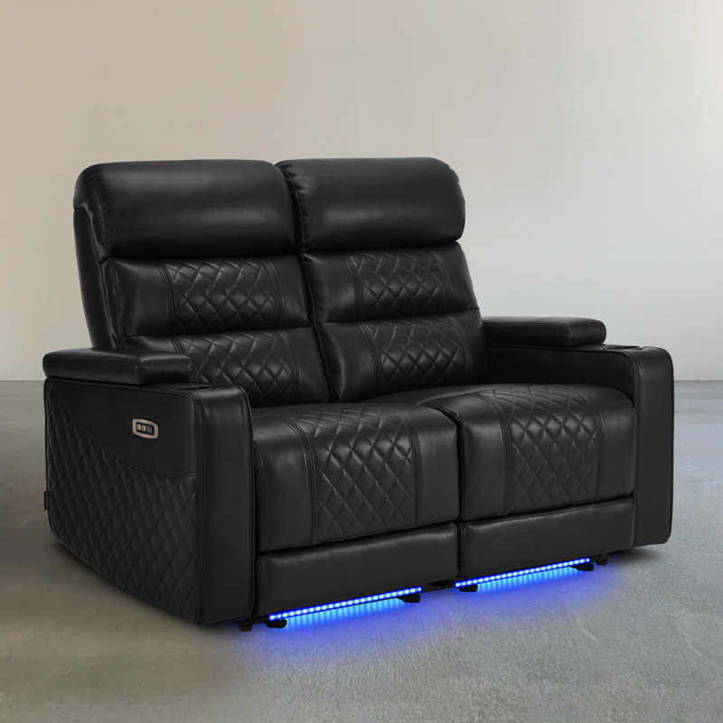 Canapé inclinable électrique avec repose-tête réglable, siège de cinéma maison, Noir