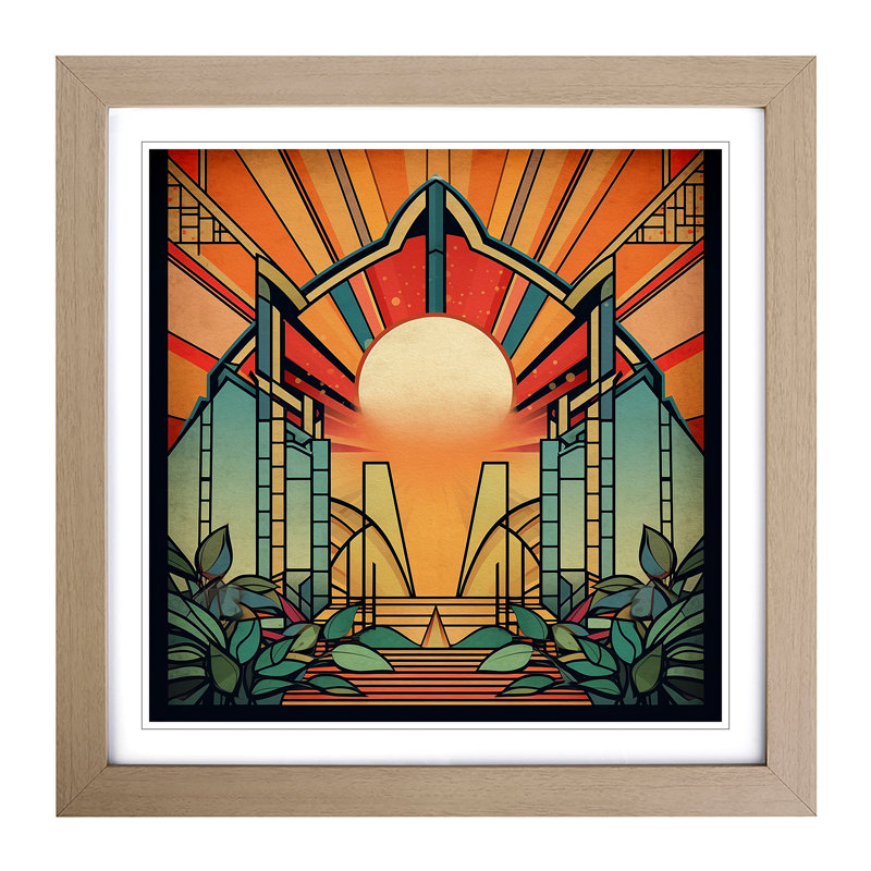 Sunrise No.3 - Framed Print, Oak