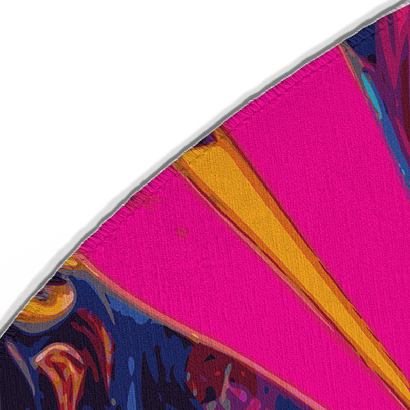 Tapis intérieur et extérieur Hypno Pulse, Rond 5 pi