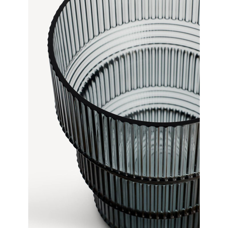 Pavilion Glass Table Vase, Gray