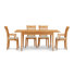 Sarah 4 - Person Solid Wood Top Four Leg Dining Set