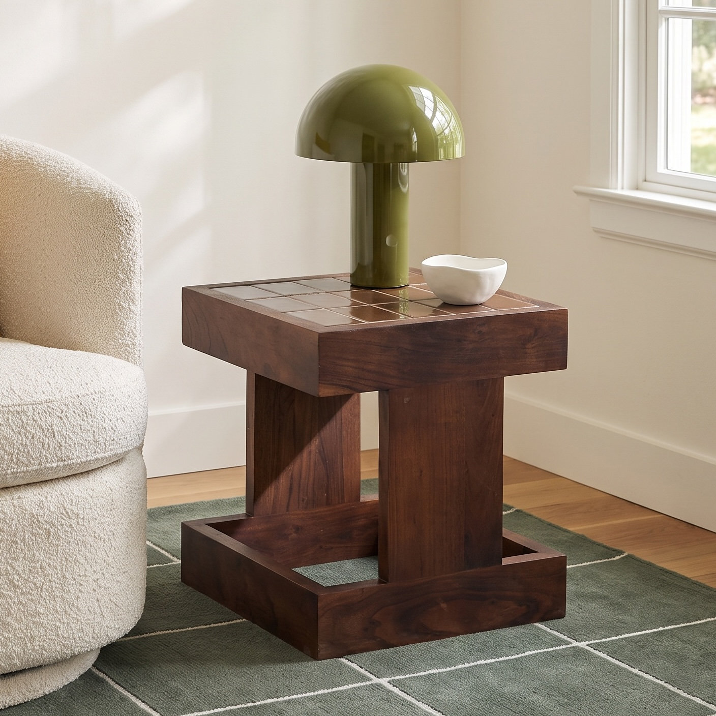 Paulding 15" Acacia End Table, Brown