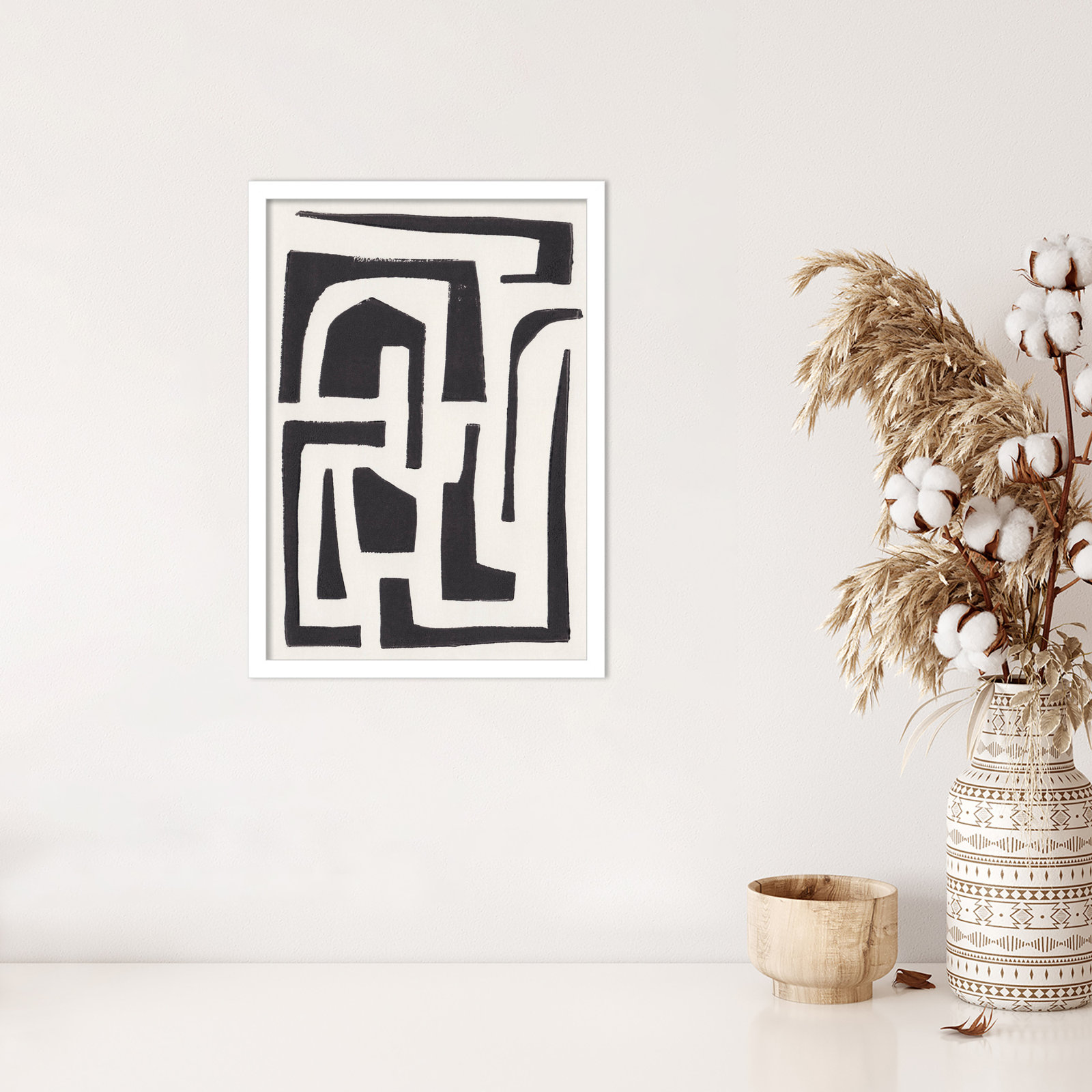 Neighborhood Print by Alisa Galitsyna, White, 21" H x 15" W x 1" D