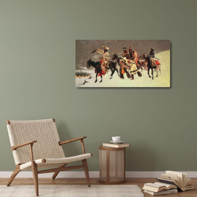 Loon Peak® Remington, Frederic Gallery Wrapped Canvas Art Titled: Return of the Blackfoot War Party 66206