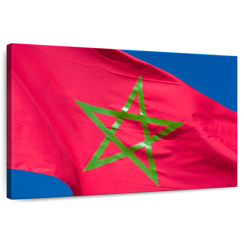 Borges Moroccan Flag, 16" H x 24" W