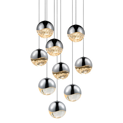 Luminaire suspendu en forme de globe à 9 lumières Grapes®