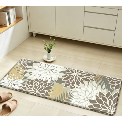 Tapis de cuisine antidérapant antidérapant 2 pièces, 17,3 x 28 et 17,3 x 47
