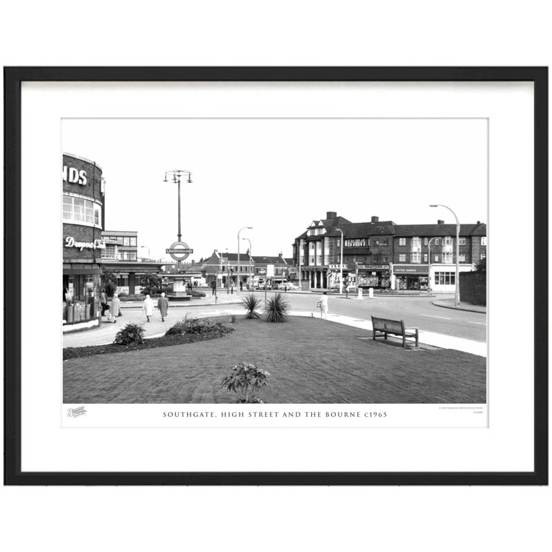Southgate, High Street And The Bourne C1965 by Francis Frith - Single Picture Frame Print, 45cm H x 60cm W x 2.3cm D