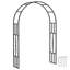 150cm W x 40cm D Steel Garden Arch in Black
