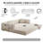 Living Room Couple 2-Person Sofa,Convertible Sleeper Sofa Bed With 2 Pillows, Corduroy Couch Removable And Washable Sofa , Floor Sofa Lounge Couch For Small Spaces-6928924