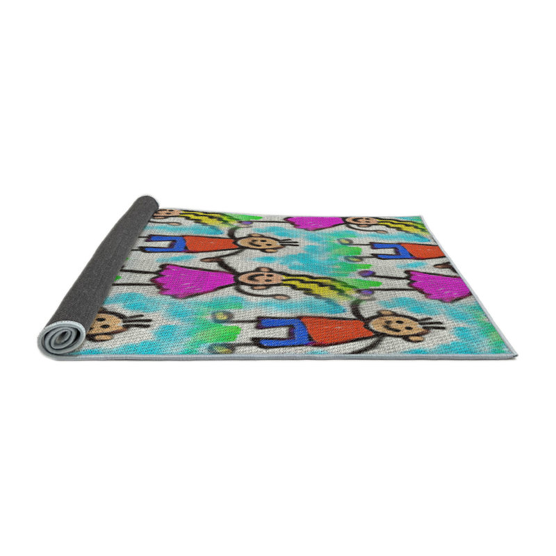 Tapis décoratif rose pinson, Rond 7 pi