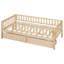 Lit de jour simple en bois - matériaux, maximisation d'espace avec rangement de tiroir stable, élément fonctionnel pour la pièce-474165287-474165285