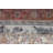 Vintage Turkish Rug Featuring Vibrant Patchwork Oushak Design and Floral Pattern Perfect for Entryways and Small Spaces
