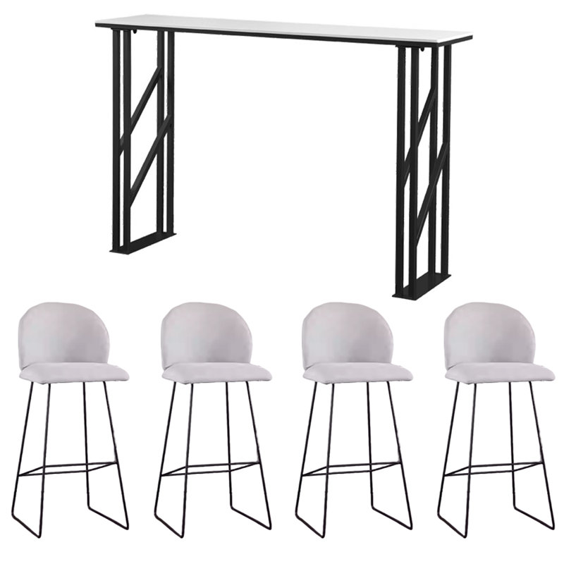 Anza, 41.3"H x 55.1"L x 15.7"W, Gray/Black, White